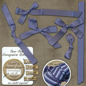 Two Tone Grosgrain Ribbons, Volume 01