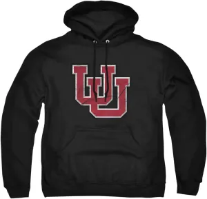 University of Utah Official Distressed Primary Unisex Adult Pull-Over Hoodie
