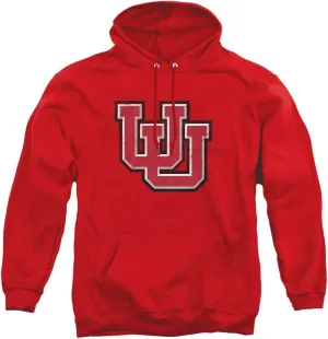 University of Utah Official Distressed Primary Unisex Adult Pull-Over Hoodie