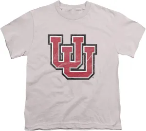 University of Utah Official Distressed Primary Youth Kids Boy/Girls T Shirt