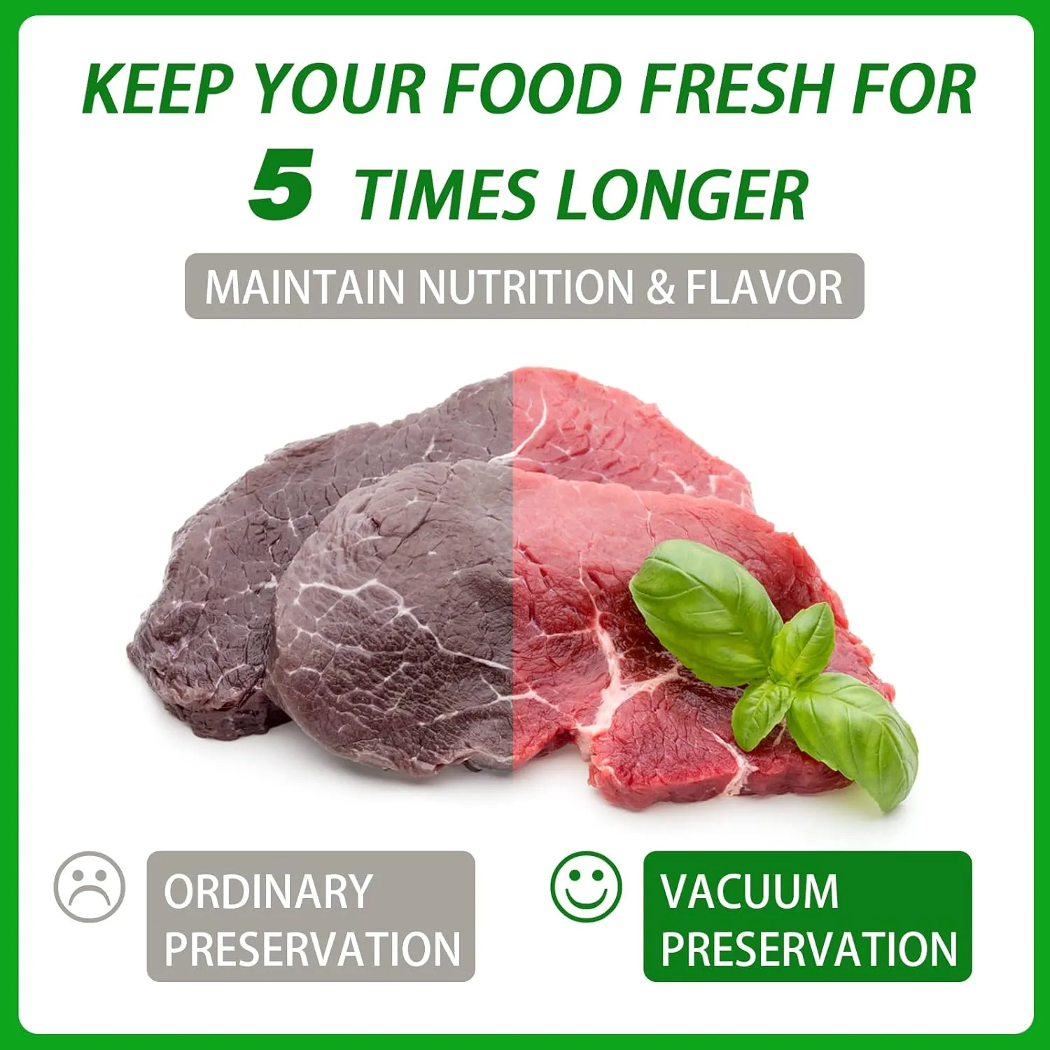 Vacuum Sealer Bags with Storage Box, 4"*6" 300 Pcs Heavy Duty Pre-Cut Design Commercial Grade Food Sealable Bag for Heat Seal Food Storage, Great for Storage, Meal Prep and Sous Vide