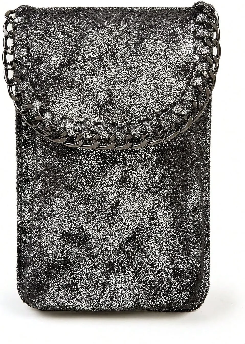 Verdusa Women's Metallic Small Crossbody Bag Casual Cell Phone Purse Chain Strap Shoulder Bags