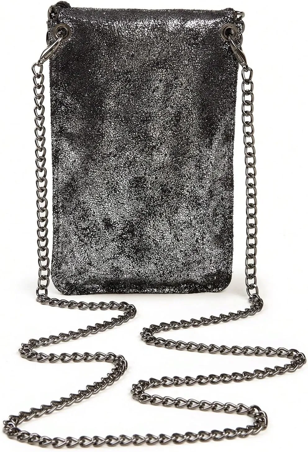 Verdusa Women's Metallic Small Crossbody Bag Casual Cell Phone Purse Chain Strap Shoulder Bags