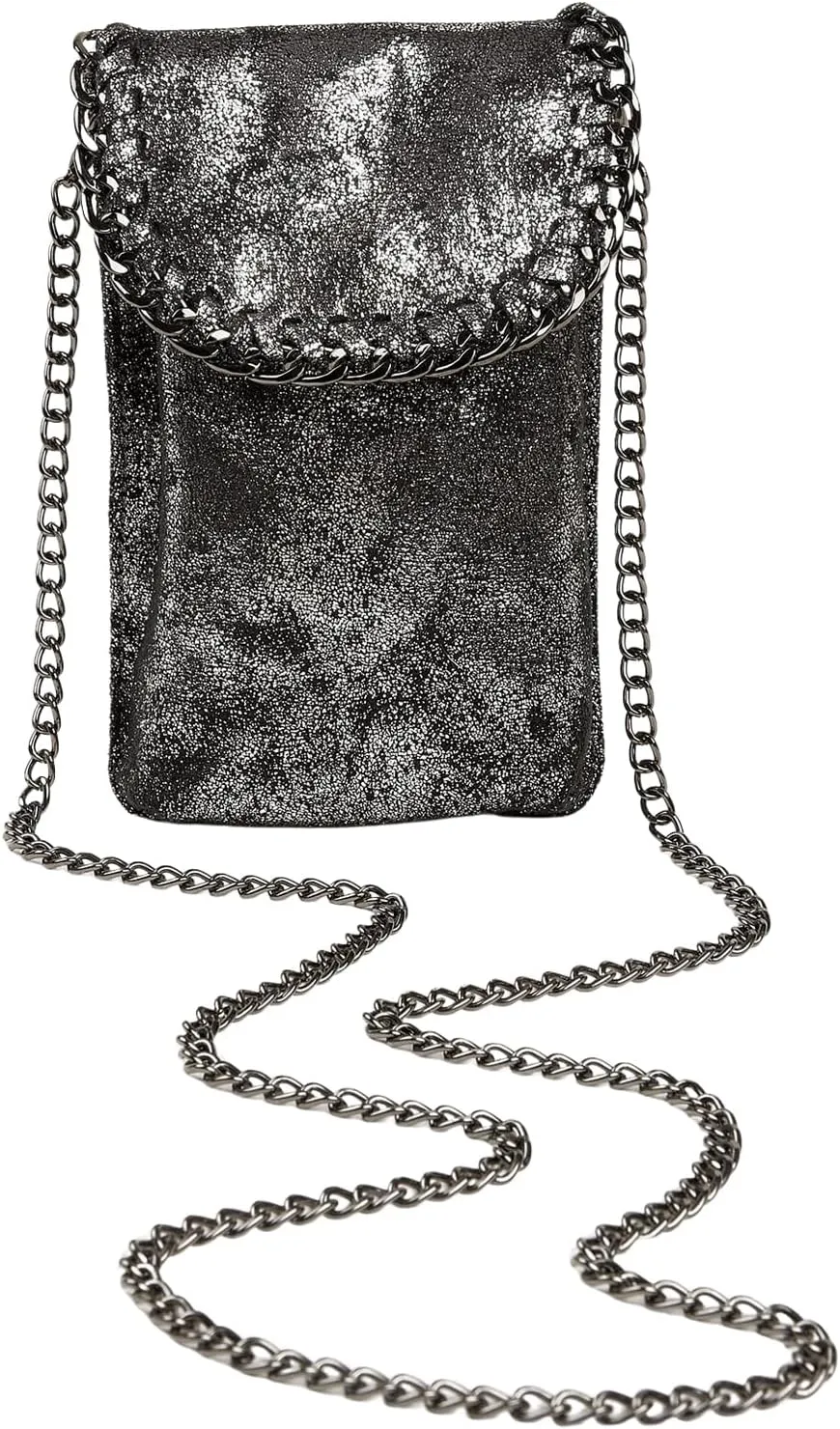 Verdusa Women's Metallic Small Crossbody Bag Casual Cell Phone Purse Chain Strap Shoulder Bags