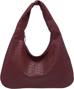 Verdusa Women's Woven Leather Hobo Shoulder Bags Top Handle Braided Underarm Purse