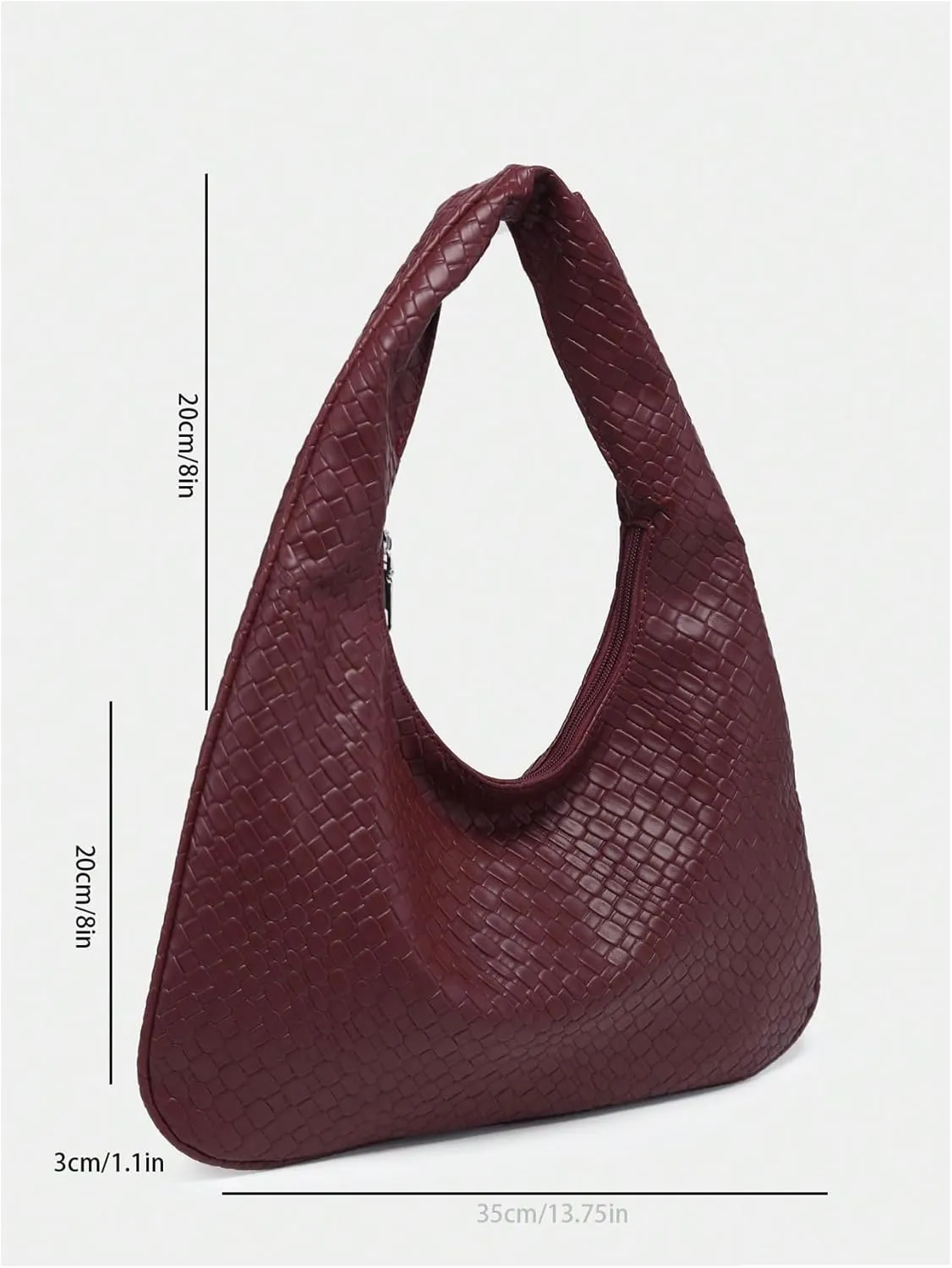 Verdusa Women's Woven Leather Hobo Shoulder Bags Top Handle Braided Underarm Purse