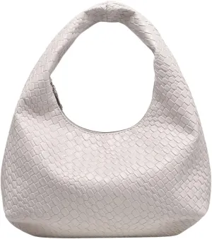 Verdusa Women's Woven Leather Hobo Shoulder Bags Top Handle Braided Underarm Purse