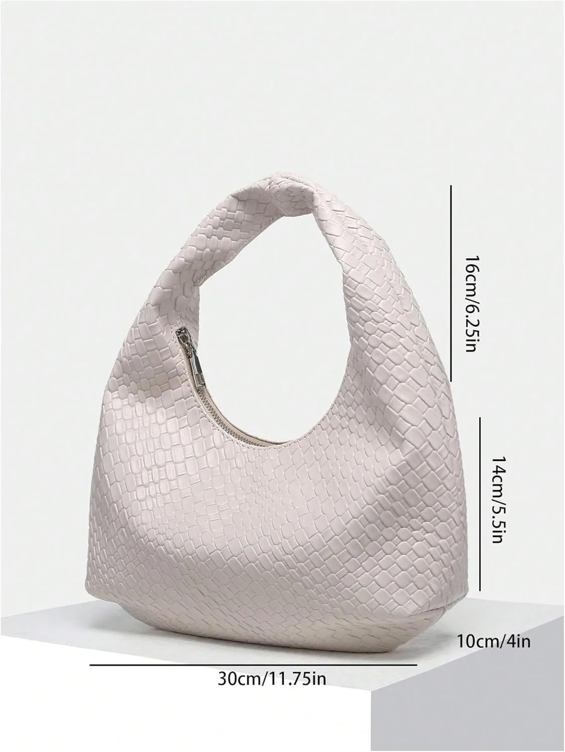 Verdusa Women's Woven Leather Hobo Shoulder Bags Top Handle Braided Underarm Purse
