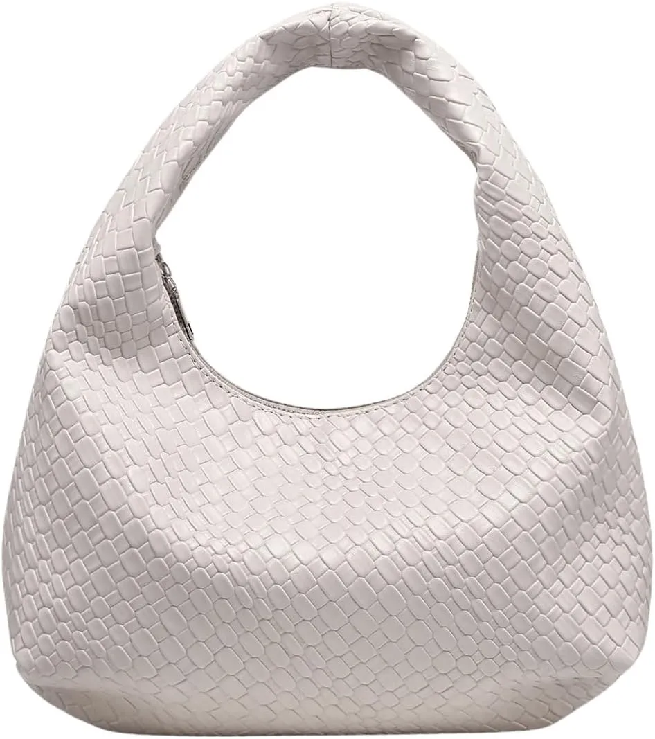 Verdusa Women's Woven Leather Hobo Shoulder Bags Top Handle Braided Underarm Purse