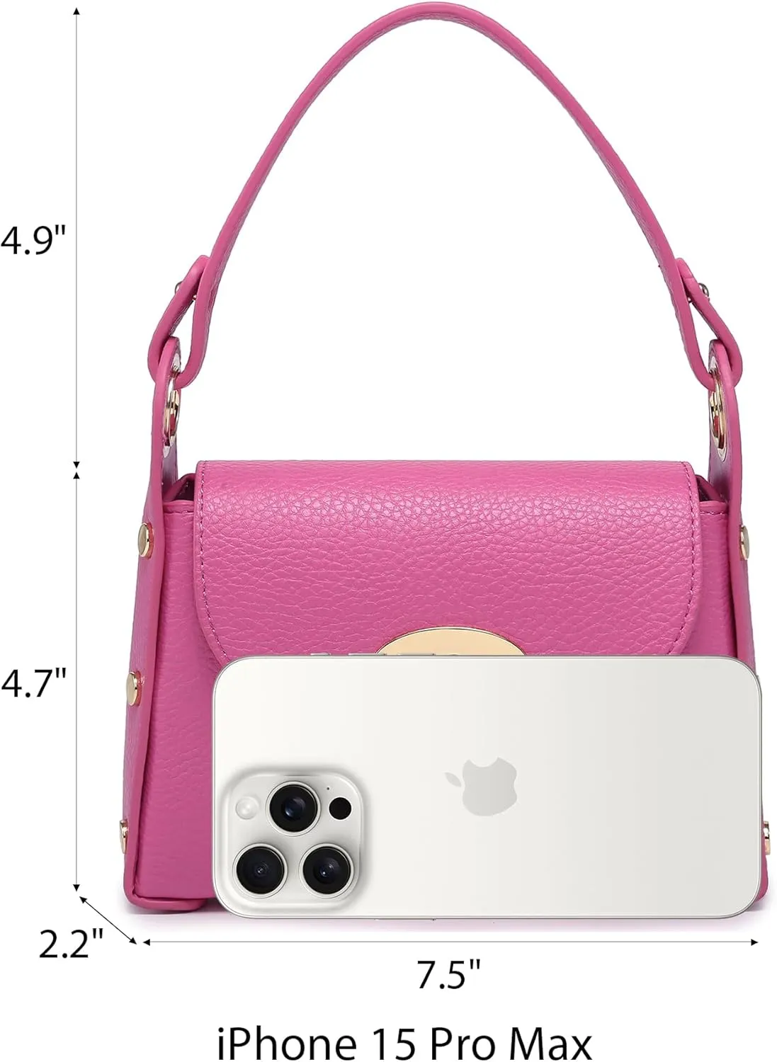 VONMAY Women Small Crossbody Bag Studded Evening Bags Clutch Purse Satchel Handbag for Wedding Prom Cocktail Party