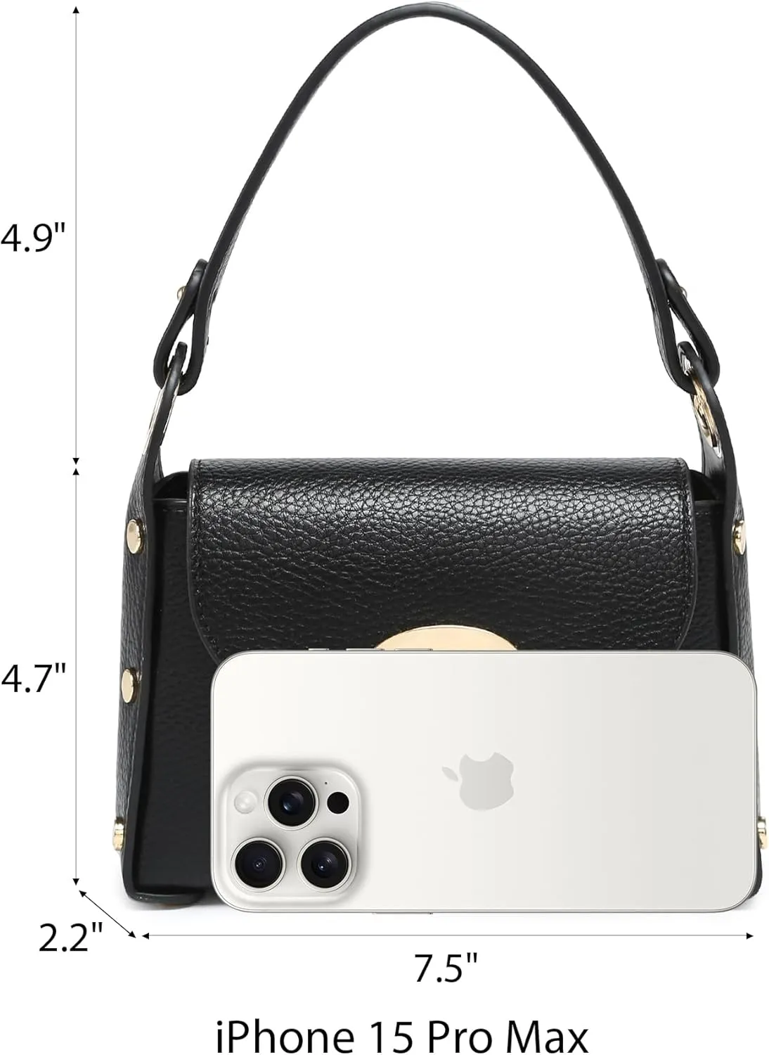 VONMAY Women Small Crossbody Bag Studded Evening Bags Clutch Purse Satchel Handbag for Wedding Prom Cocktail Party