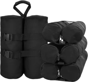 Weight Bags for Pop up Canopy Tent, 1680D Heavy Duty Leg Weights Sand Bags for Instant Outdoor Sun Shelter Canopy/Patio Umbrella, Set of 4 (340 lbs)