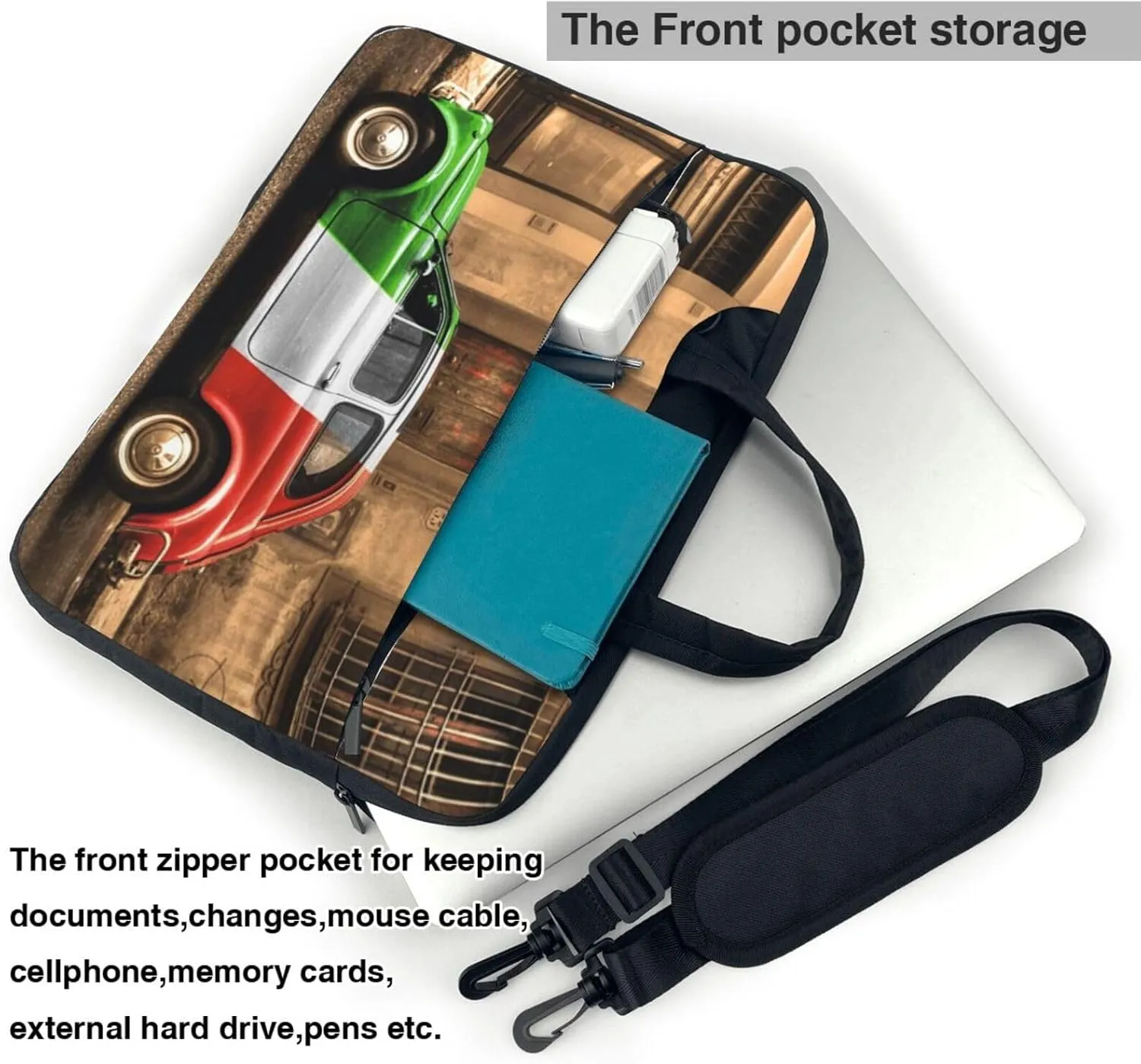 West Indian Manatees Laptop Bag Case,13/14/15.6 Inch Laptop Messenger Shoulder Bags Durable Computer Bags For Women Men