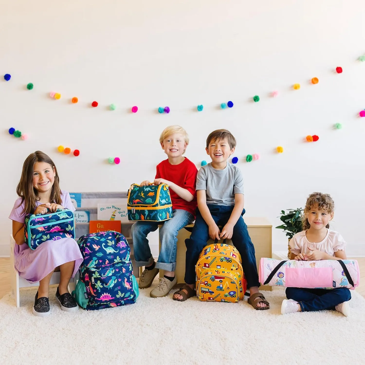 Wildkin Kids Plush Nap Mat – Soft, Cozy, Convenient for Daycare & Preschool