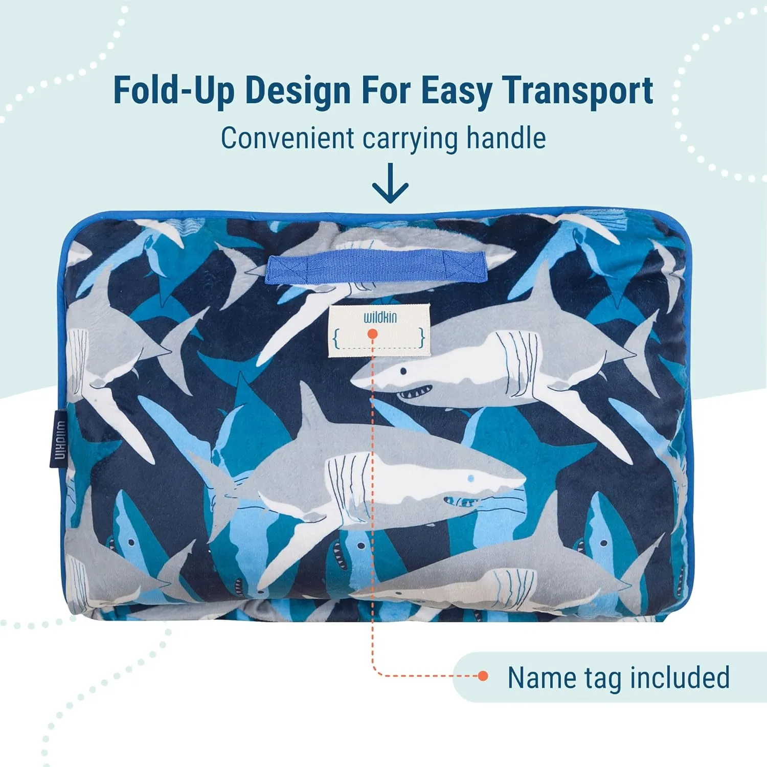 Wildkin Kids Plush Nap Mat – Soft, Cozy, Convenient for Daycare & Preschool
