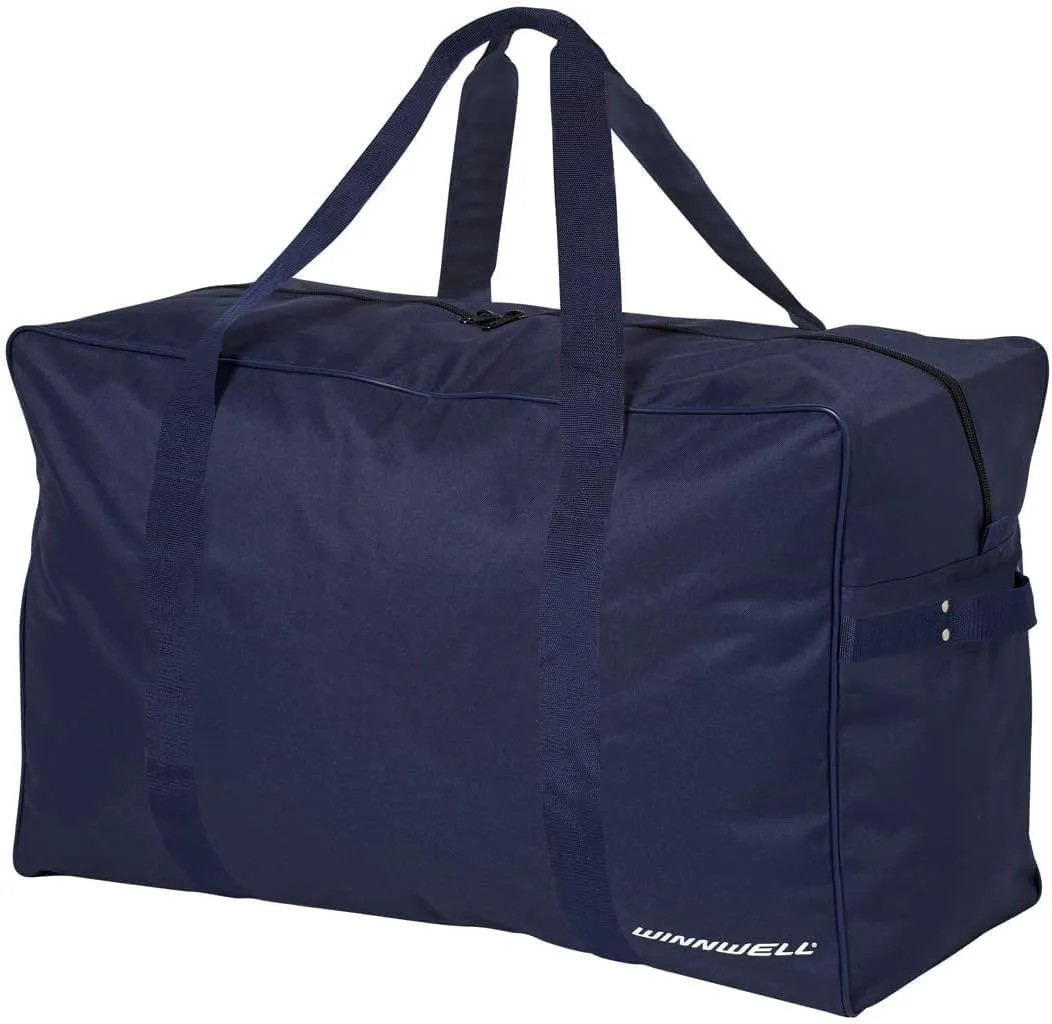 Winnwell Basic Carry Hockey Bag - Large Heavy Duty Sports Equipment Storage Bag - Multiple Sizes Bag For Hockey Player Gear