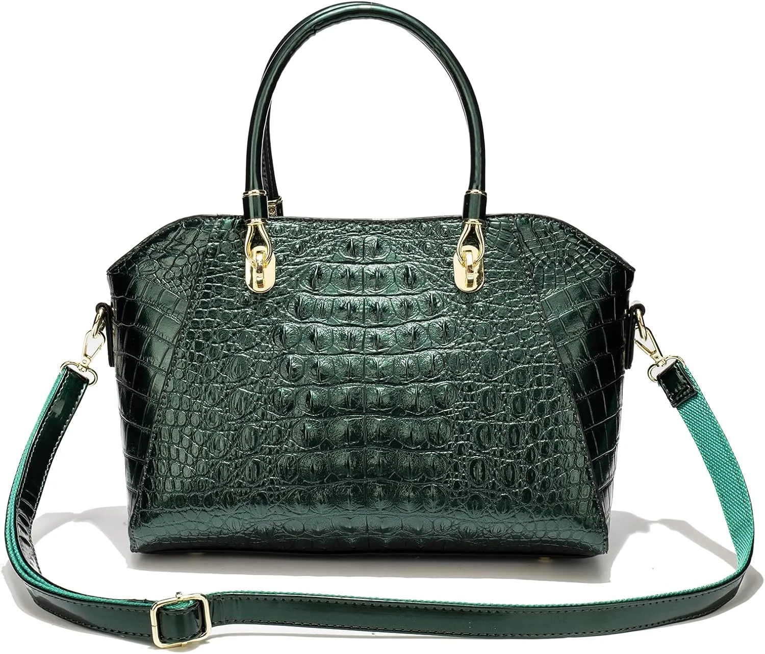 Women Crocodile Pattern Handbag Crossbody Bags for Women Leather Tote Bag Large Capacity Shoulder Bag