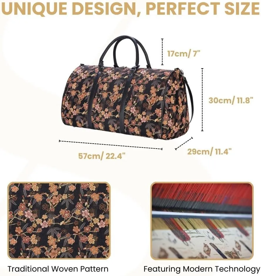 Women Large Duffel Bag, Ladies Carry-on Overnight Weekender, Womens Hand Luggage, Travel Bags for Teens & Girls