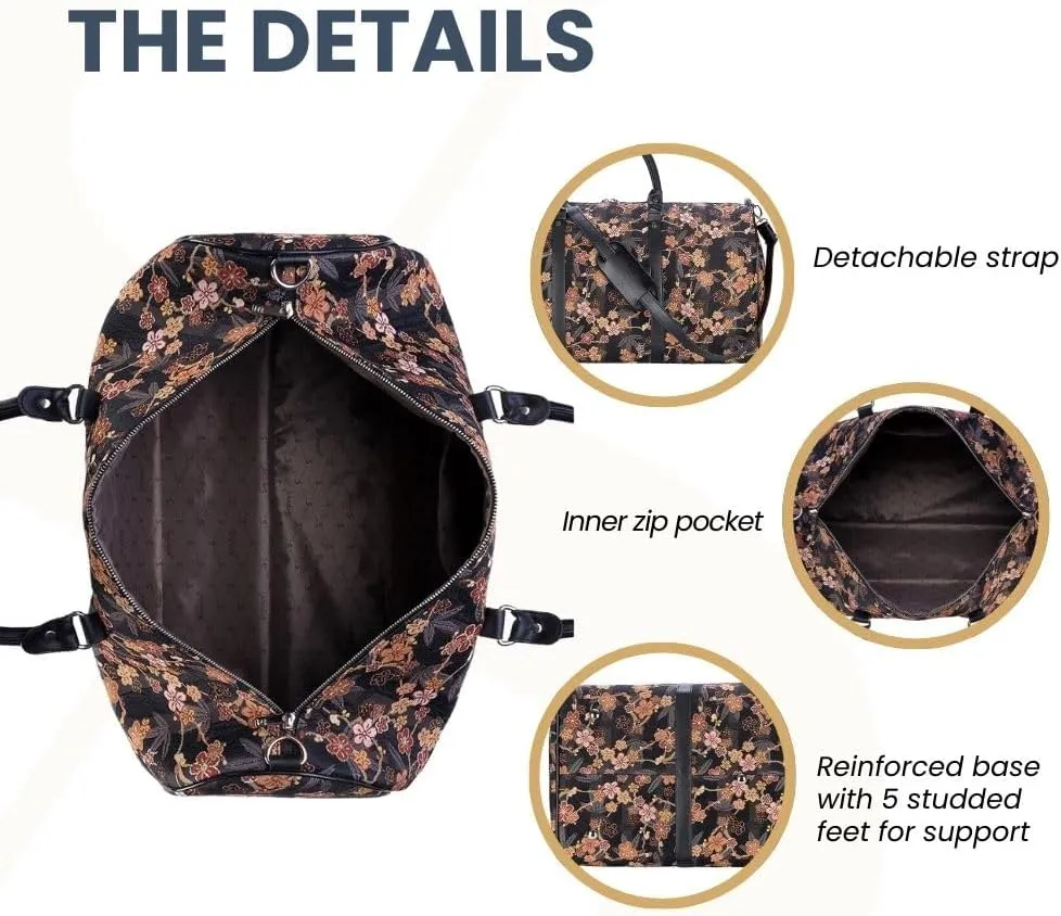 Women Large Duffel Bag, Ladies Carry-on Overnight Weekender, Womens Hand Luggage, Travel Bags for Teens & Girls