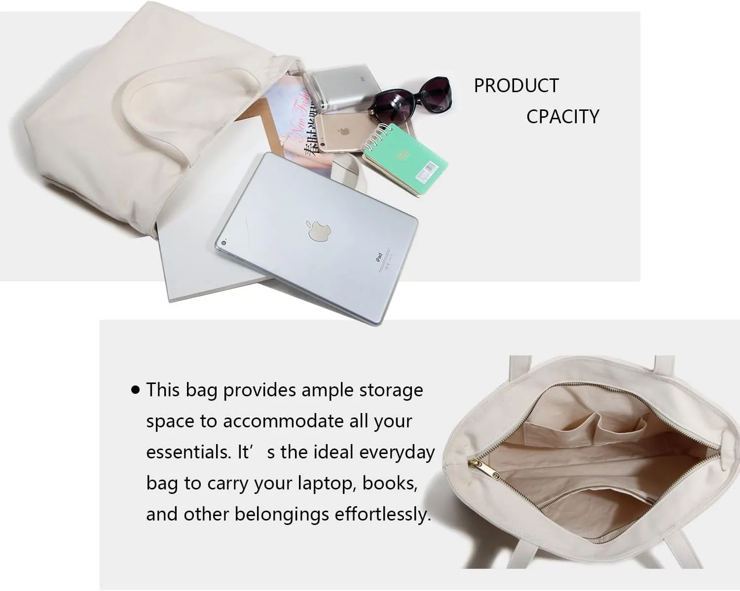 Women's Bags Cotton Canvas Shoulder Bags Handbags Tote Bags Travel Shopping Bags