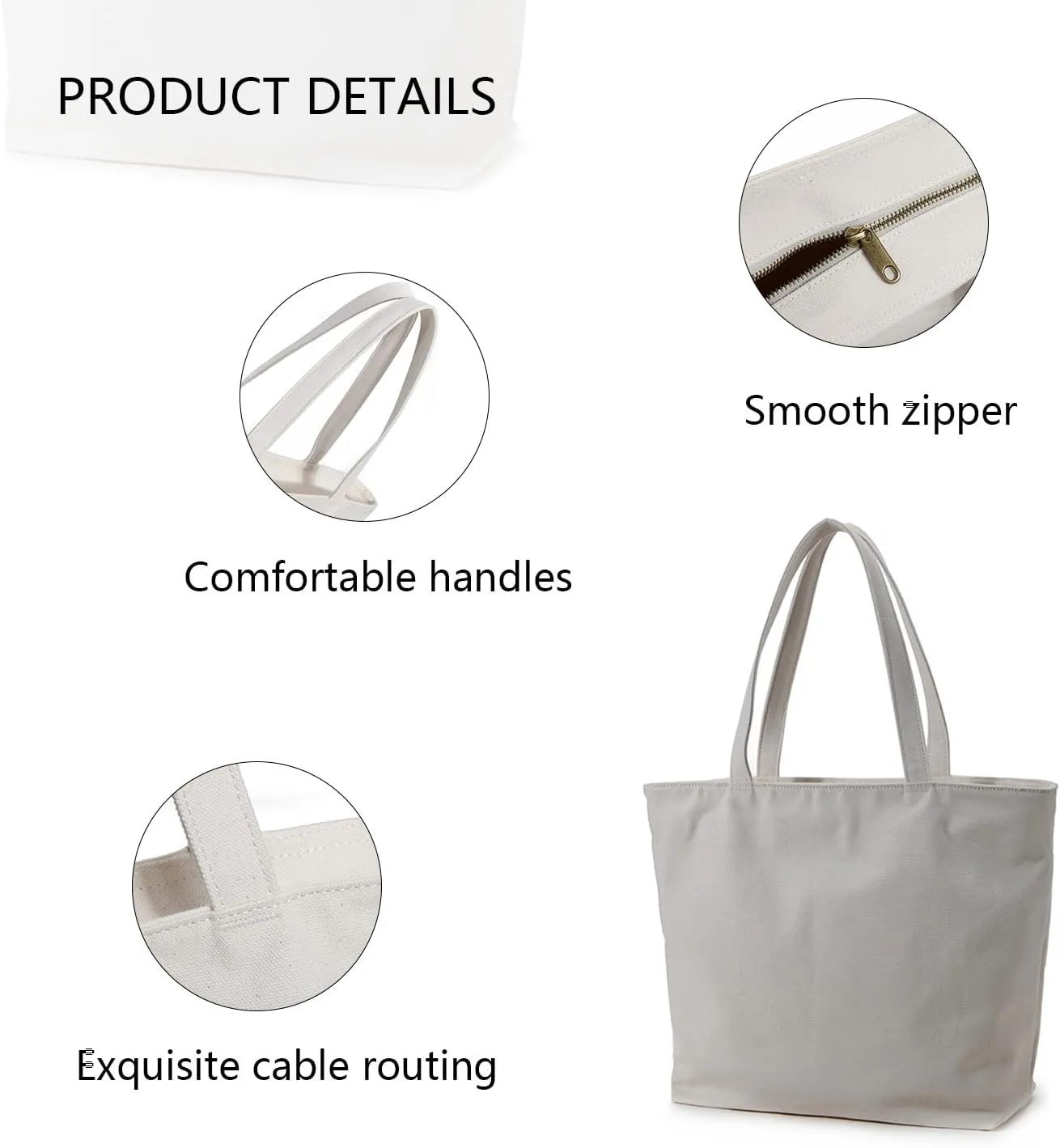 Women's Bags Cotton Canvas Shoulder Bags Handbags Tote Bags Travel Shopping Bags