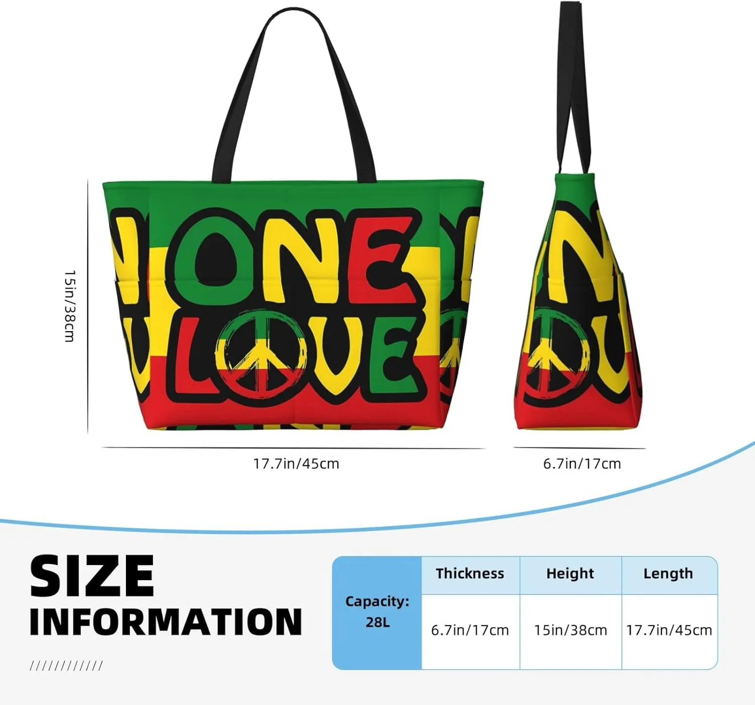Women's Beach Travel Bags Large Waterproof Tote Bag with Pockets Sandproof Handbag for Beach Gym Vacation