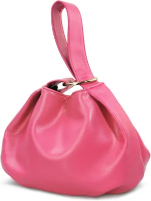 Women's Clutch Soft Vegan Leather Hobo Top Handle Bag Small Tote Purse