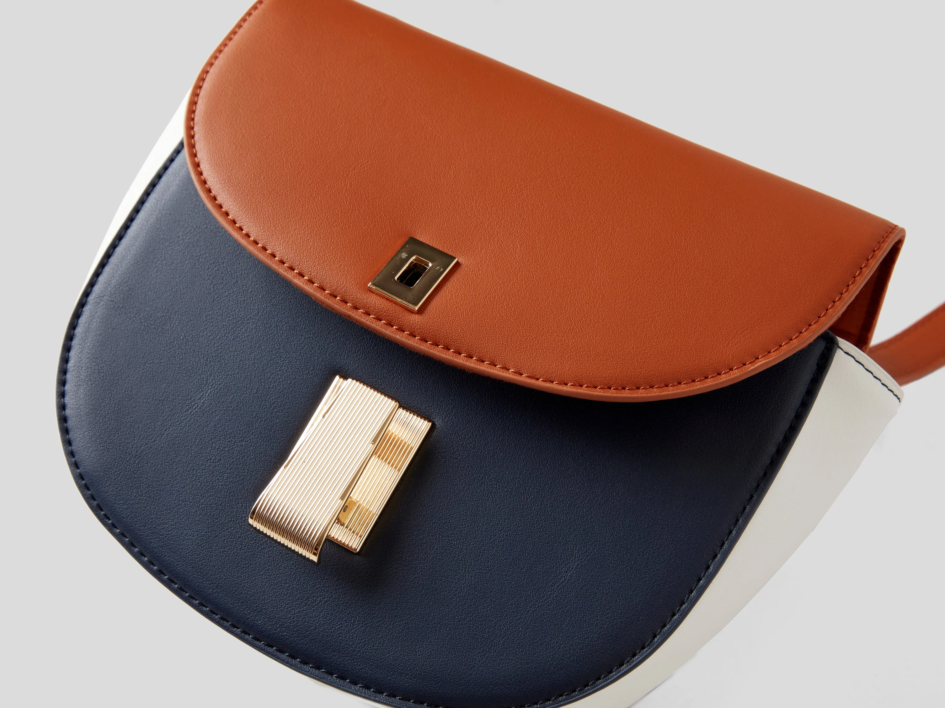 Womens Colourblock Side Cross Body Bag