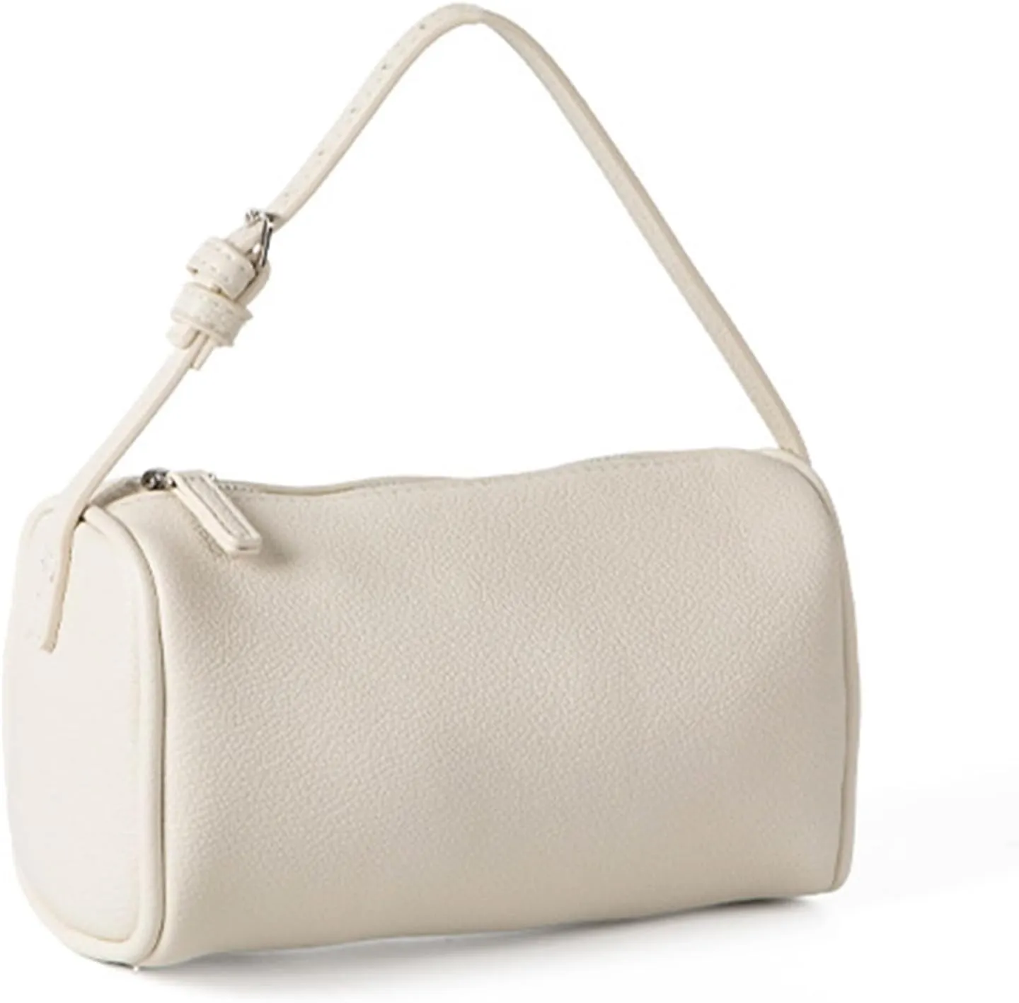 Women's Cylindrical Shoulder Bag PU Leather Shoulder Bags with Adjustable Strap and Spacious Interior for Daily Use