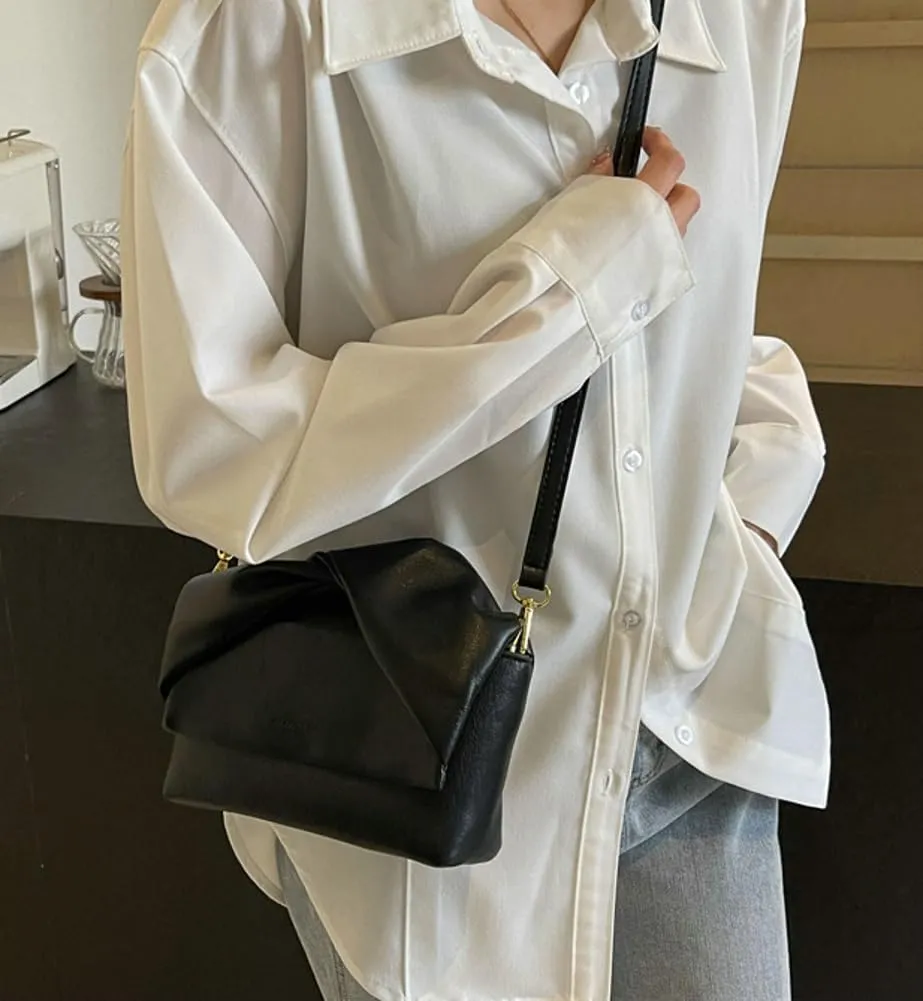 Womens Fashion Crossbody Shoulder Bag Vegan Leather Handbag Y2k Purse Small Hobo Tote Bag Cute Satchel
