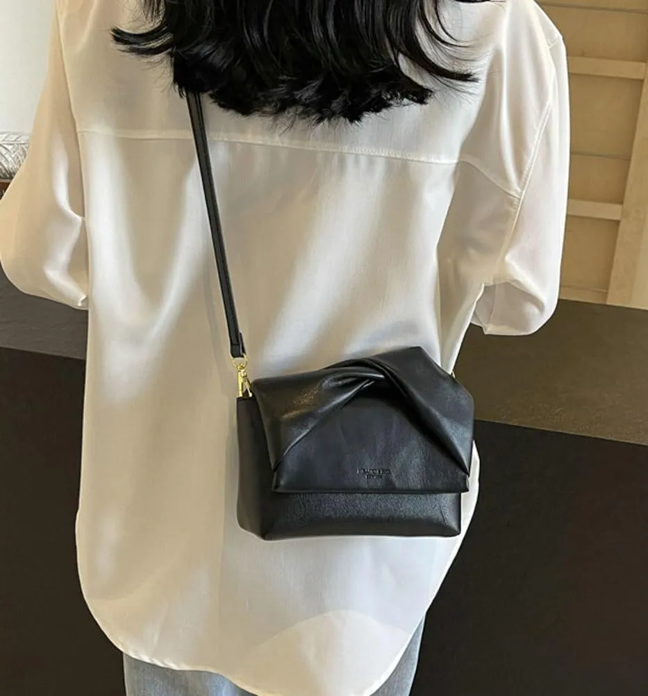 Womens Fashion Crossbody Shoulder Bag Vegan Leather Handbag Y2k Purse Small Hobo Tote Bag Cute Satchel