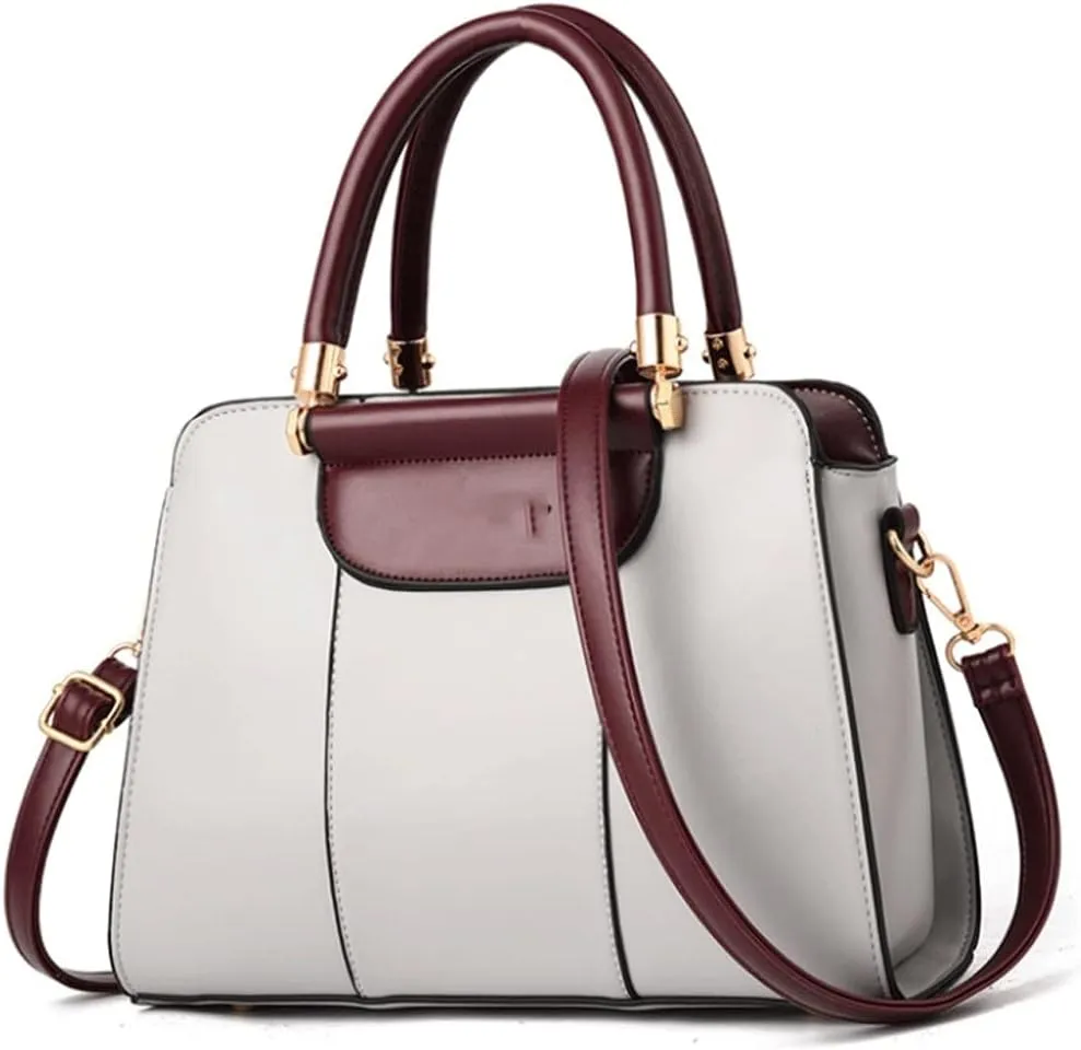 Women's Handbags Handbag Women Fashion Large Capacity Middle Aged Mother Bags European and American Style Shoulder Crossbody Bag(C)