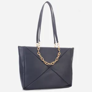 Women's "MILLANO" Chained Suede Tote Bag