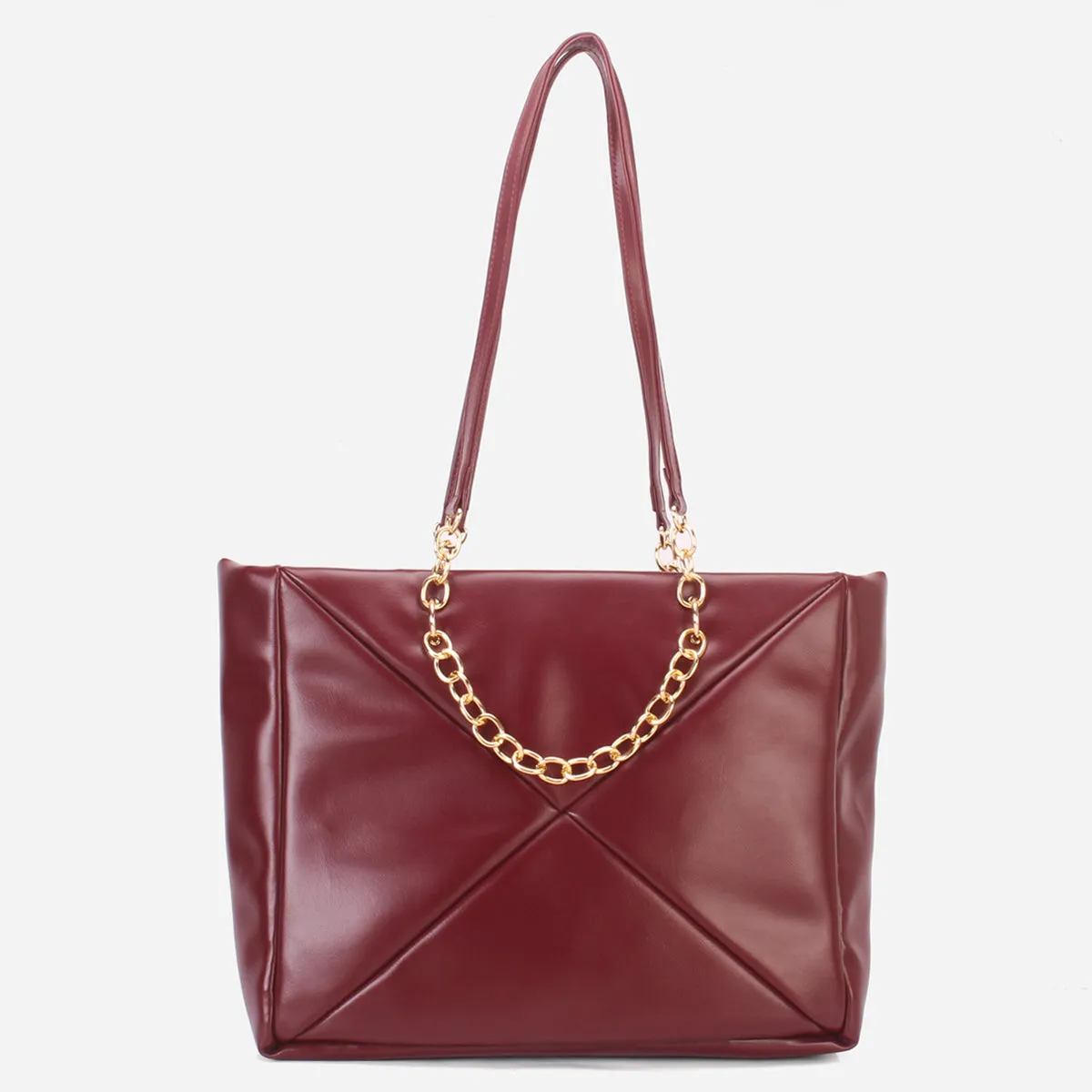 Women's "MILLANO" Chained Suede Tote Bag
