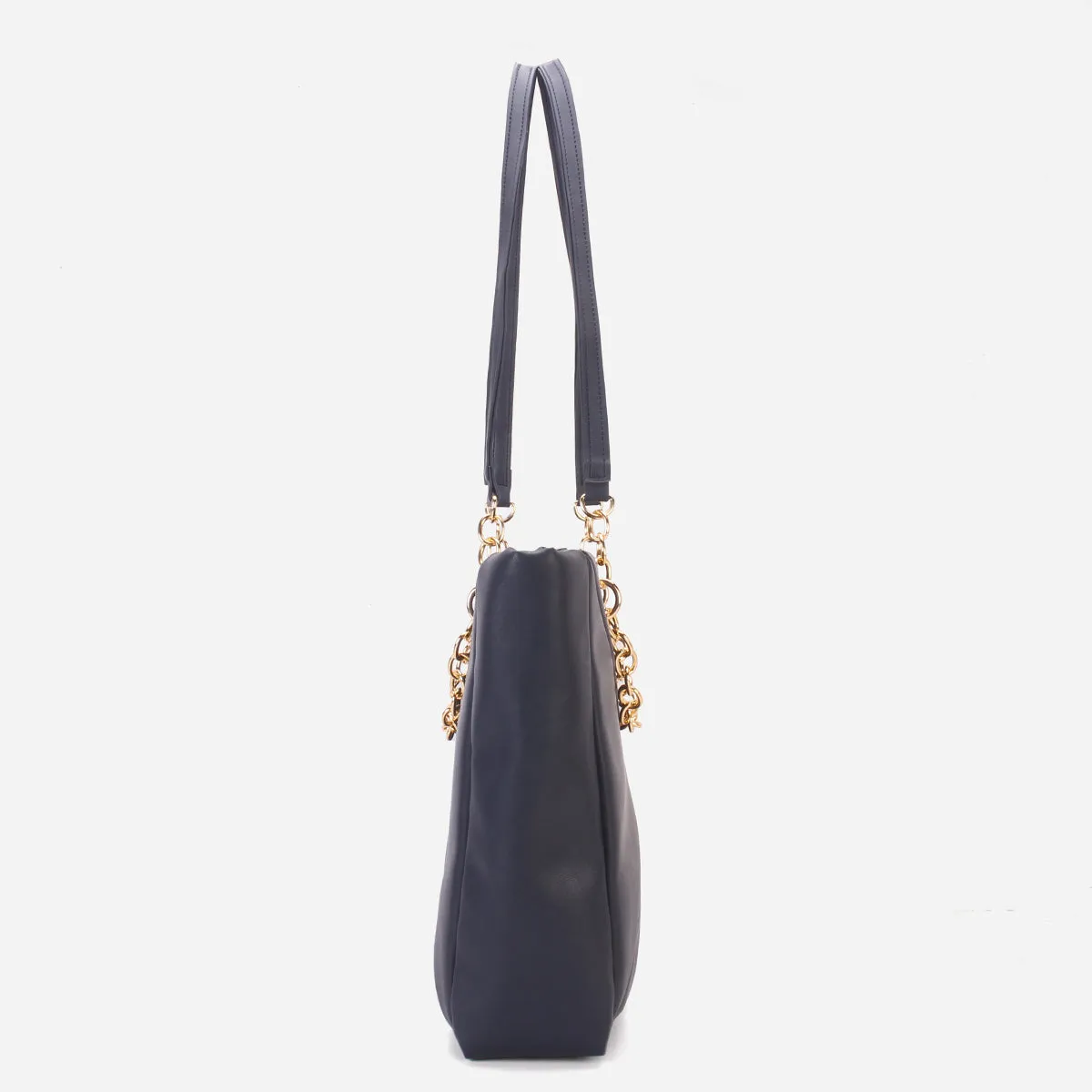 Women's "MILLANO" Chained Suede Tote Bag
