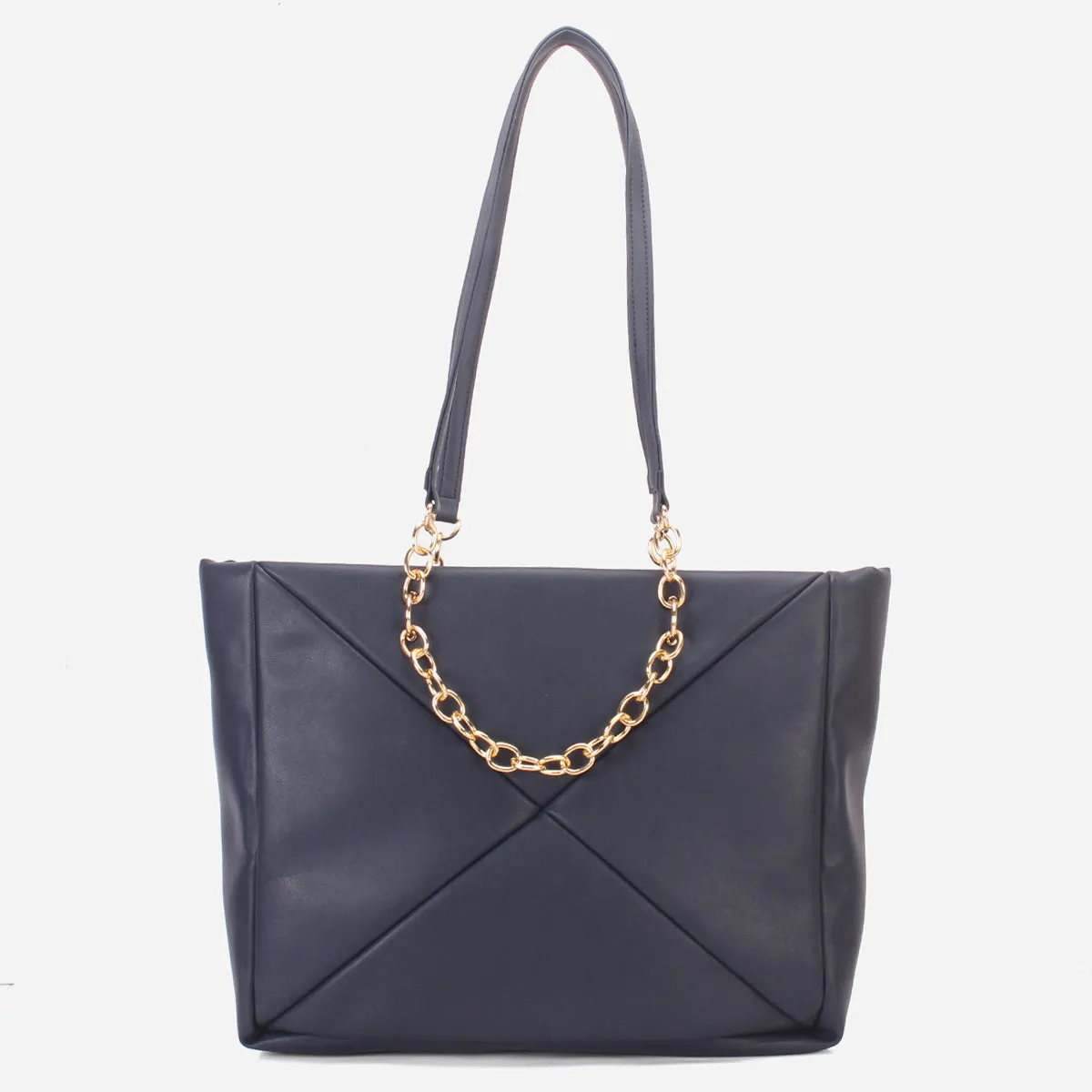 Women's "MILLANO" Chained Suede Tote Bag