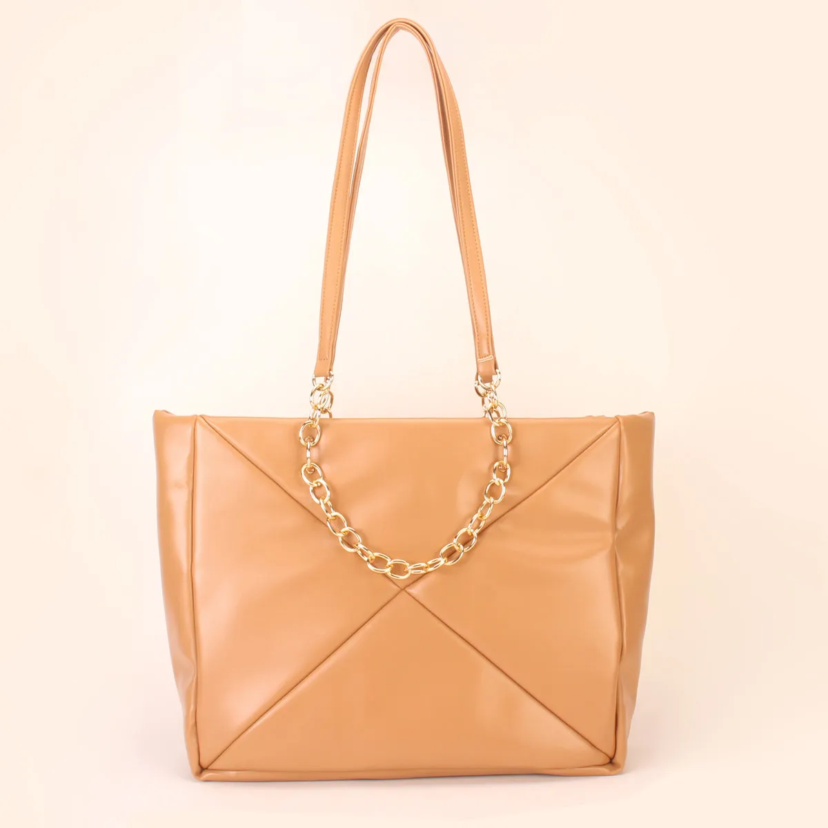 Women's "MILLANO" Chained Suede Tote Bag