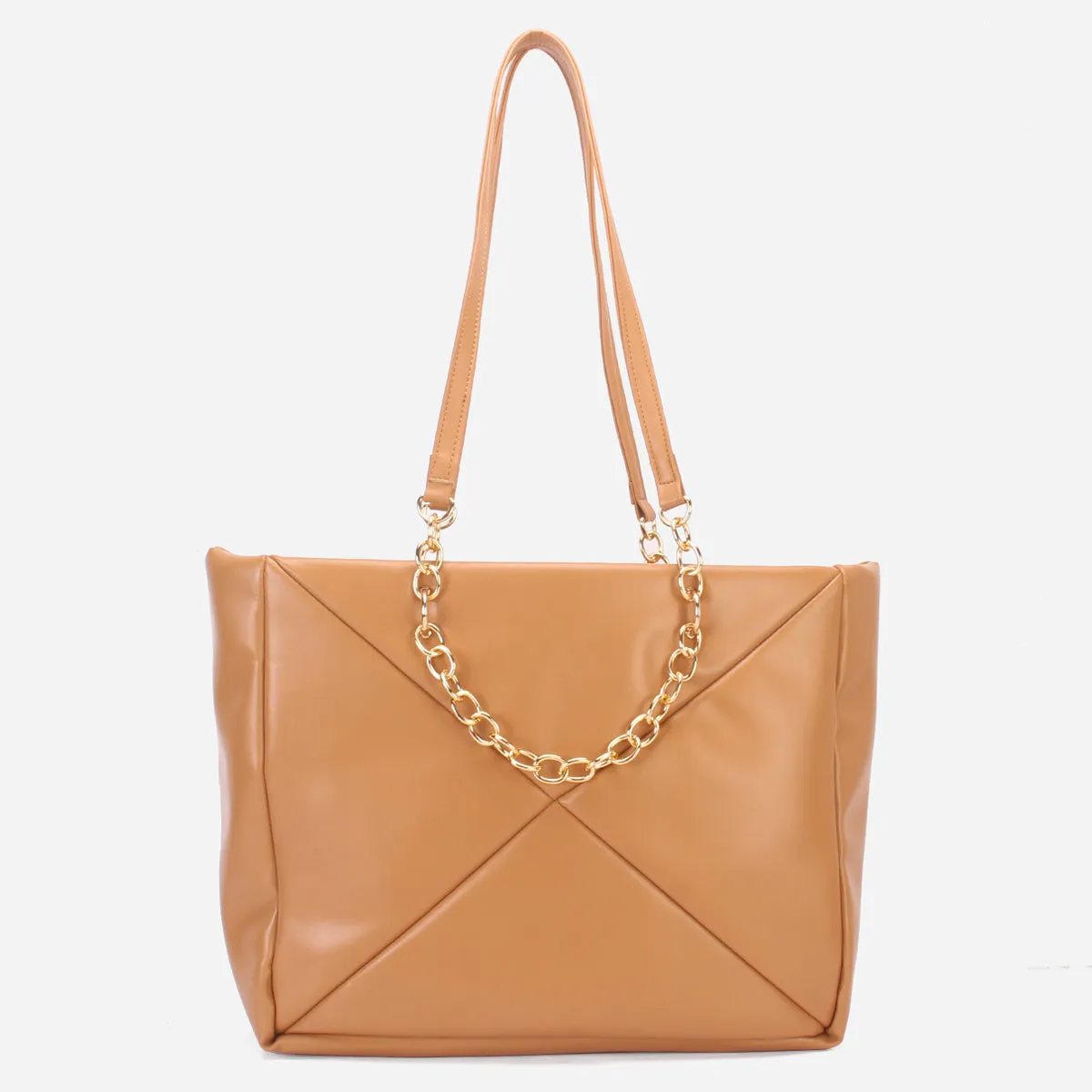 Women's "MILLANO" Chained Suede Tote Bag