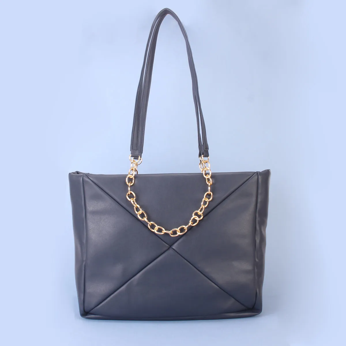 Women's "MILLANO" Chained Suede Tote Bag