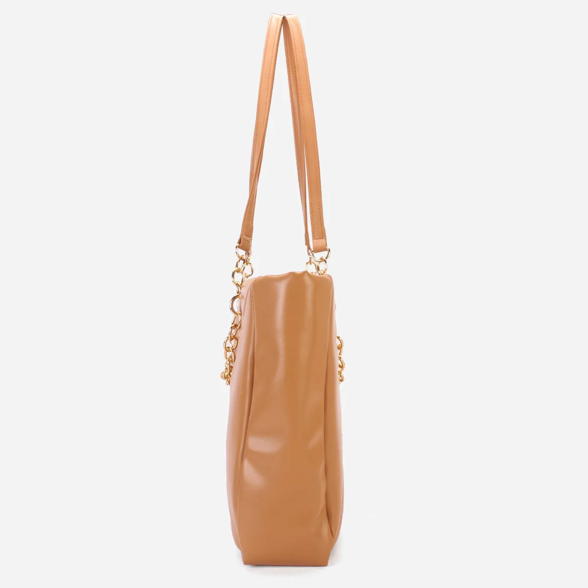 Women's "MILLANO" Chained Suede Tote Bag