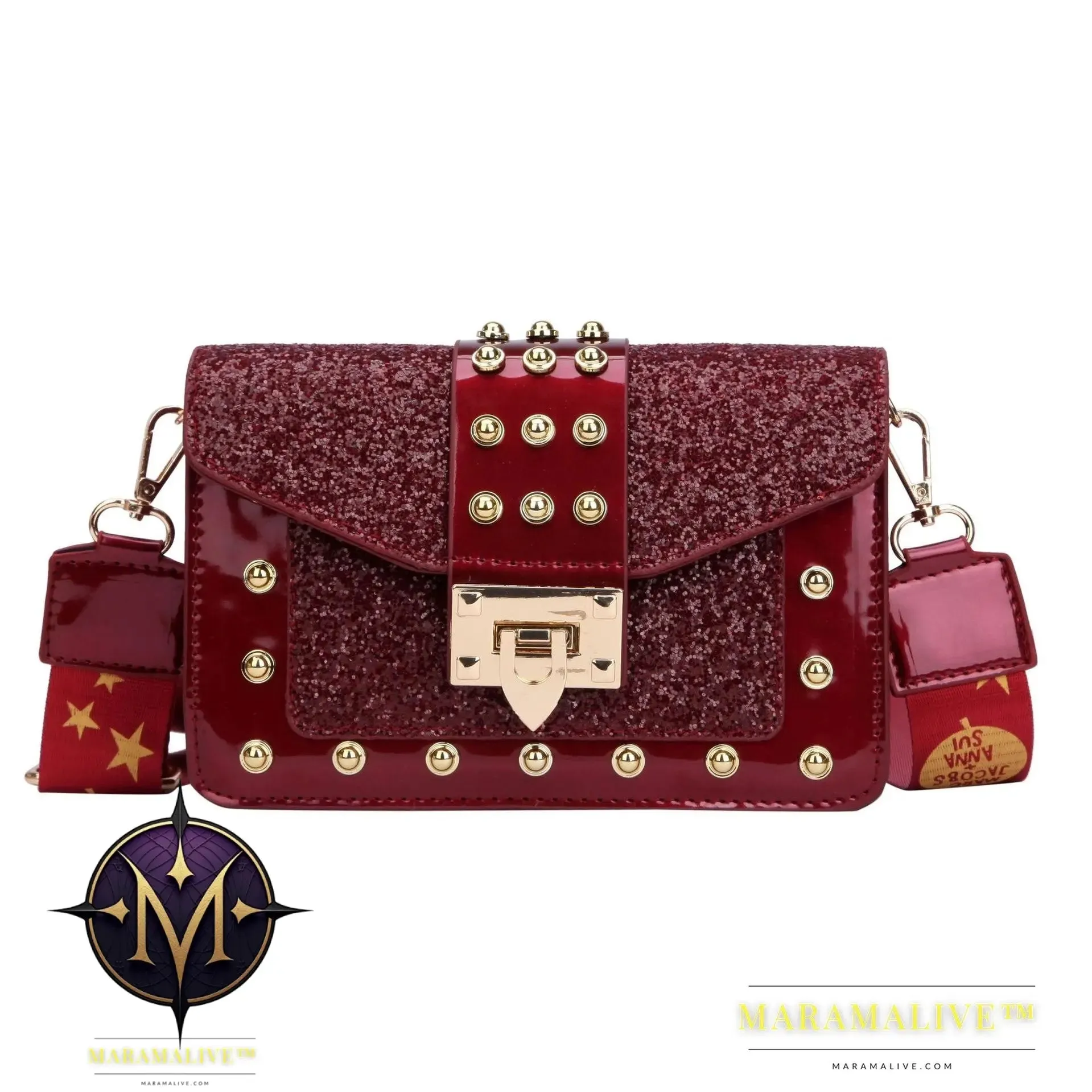 Women's Stylish Vintage Studded Handbag