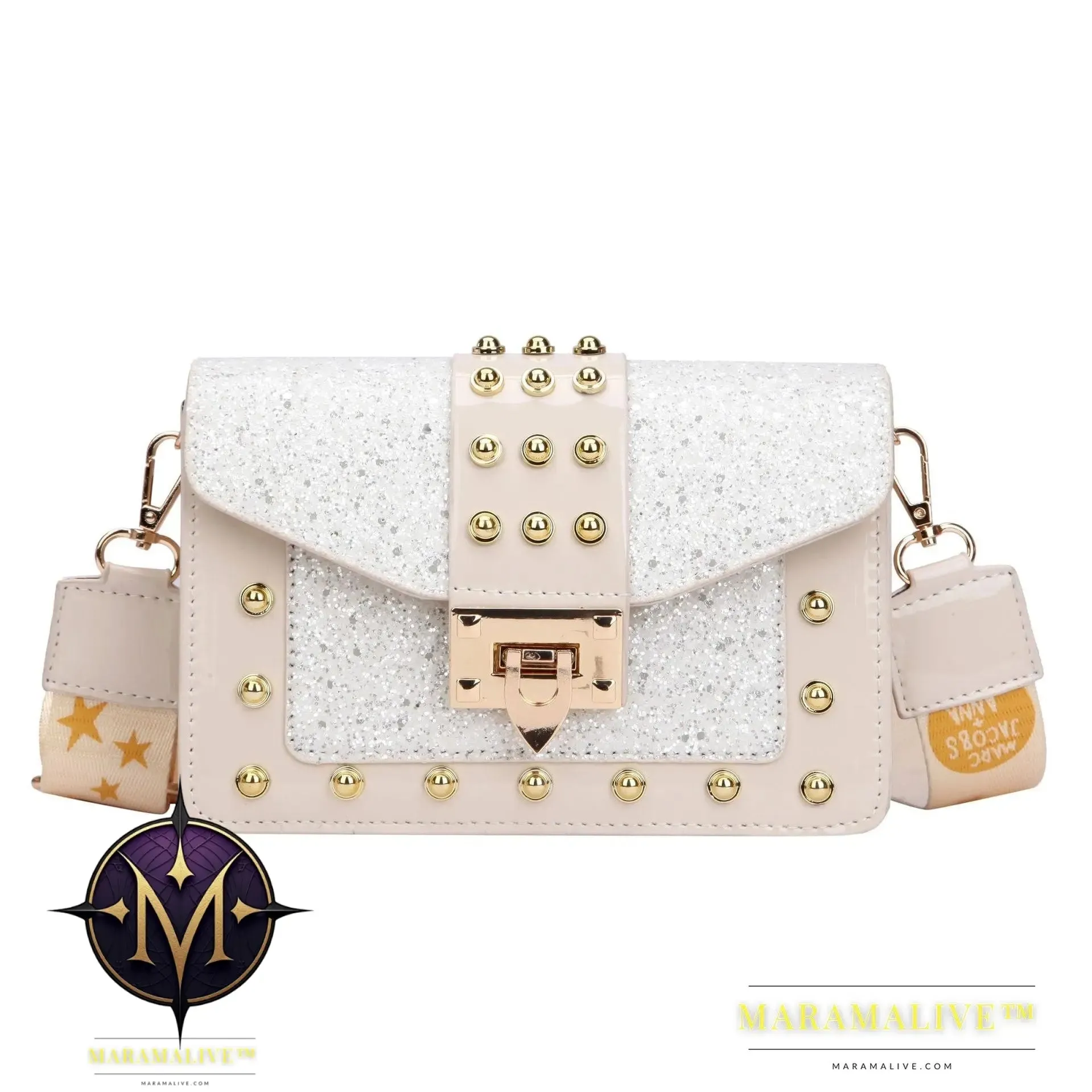 Women's Stylish Vintage Studded Handbag