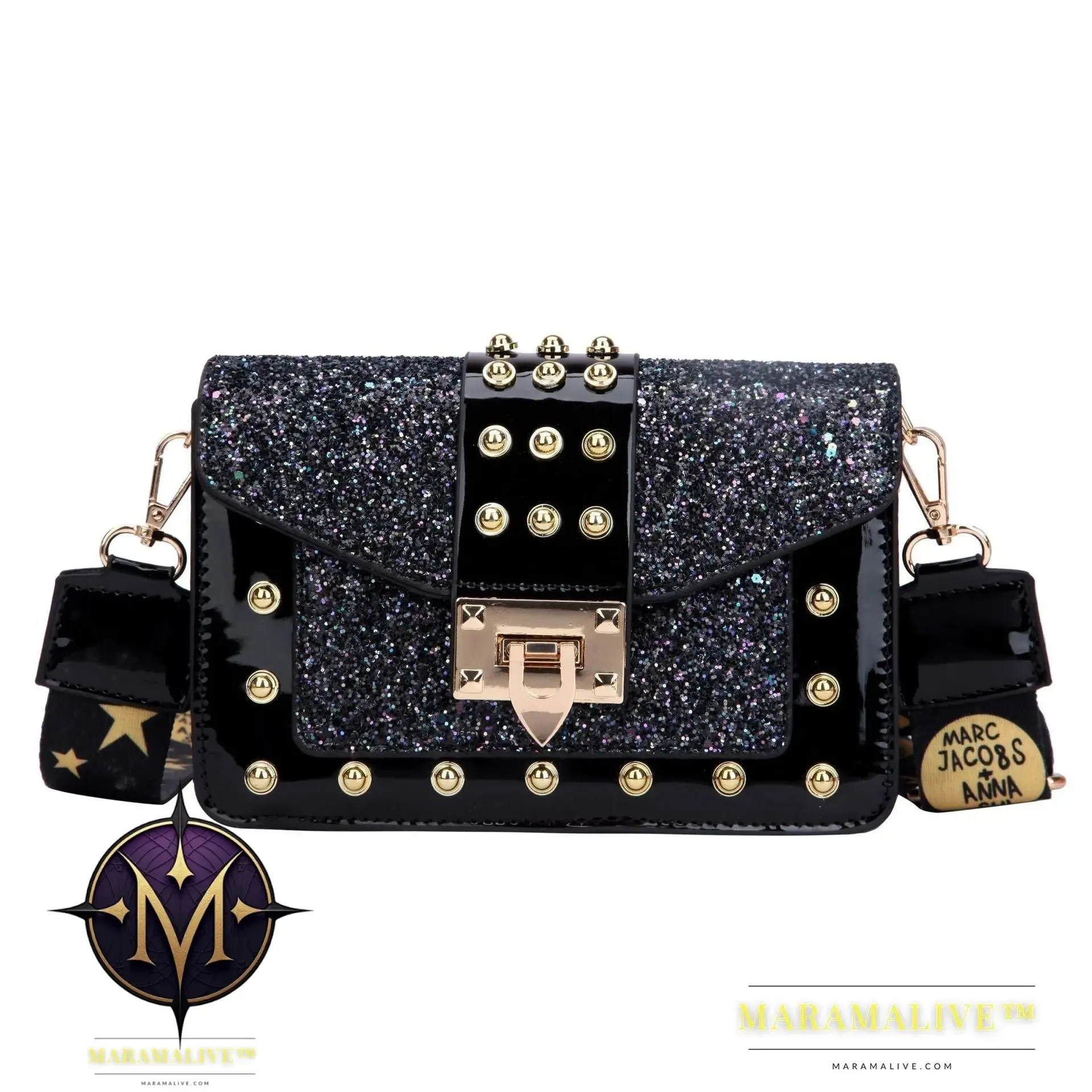 Women's Stylish Vintage Studded Handbag