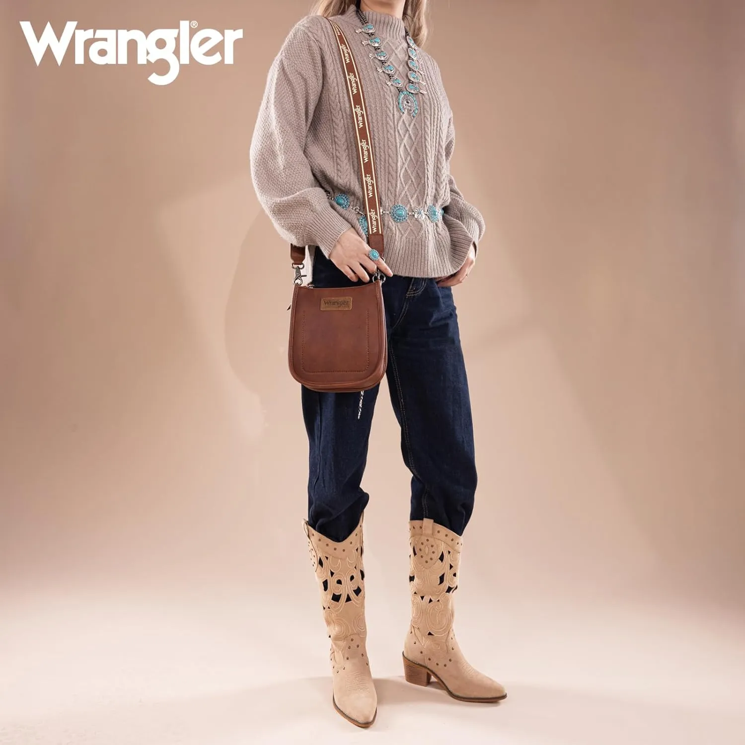 Wrangler Small Crossbody Bags for Women Cute Mini Purses Shoulder Handbag