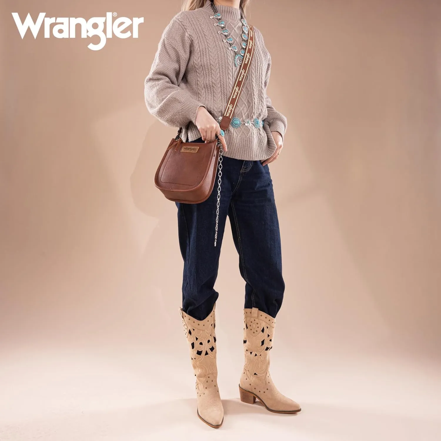 Wrangler Small Crossbody Bags for Women Cute Mini Purses Shoulder Handbag
