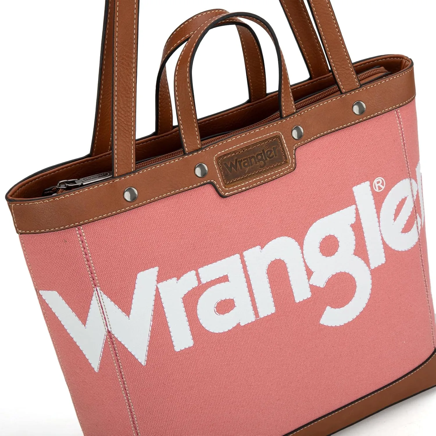 Wrangler Tote Bag for Women Vintage Top Handle Handbags and Shoulder Bag