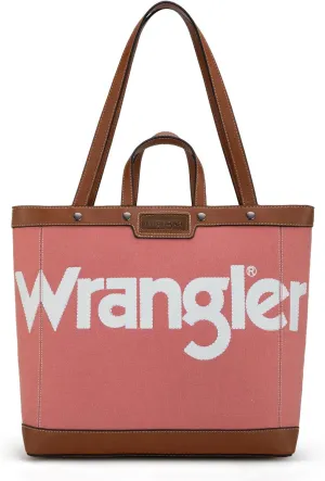Wrangler Tote Bag for Women Vintage Top Handle Handbags and Shoulder Bag