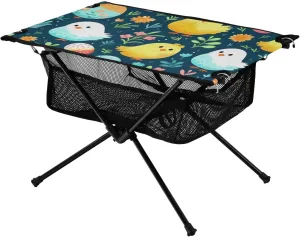 xigua Colored Chicken Folding Camping Table,Portable Camp Table with Carry Bag Beach Table Folding Table for Picnic, Camp,Party,Travel99