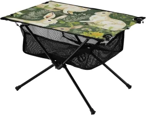 xigua Cute Rabbit Folding Camping Table,Portable Camp Table with Carry Bag Beach Table Folding Table for Picnic, Camp,Party,Travel145