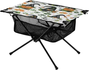 xigua St. Patrick's Gnome Folding Camping Table,Portable Camp Table with Carry Bag Beach Table Folding Table for Picnic, Camp,Party,Travel11